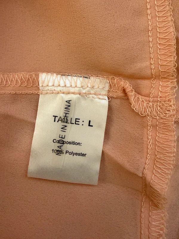 KY Creation Pink Lace Overlay Top Large Sleeveless Back Split BNWT