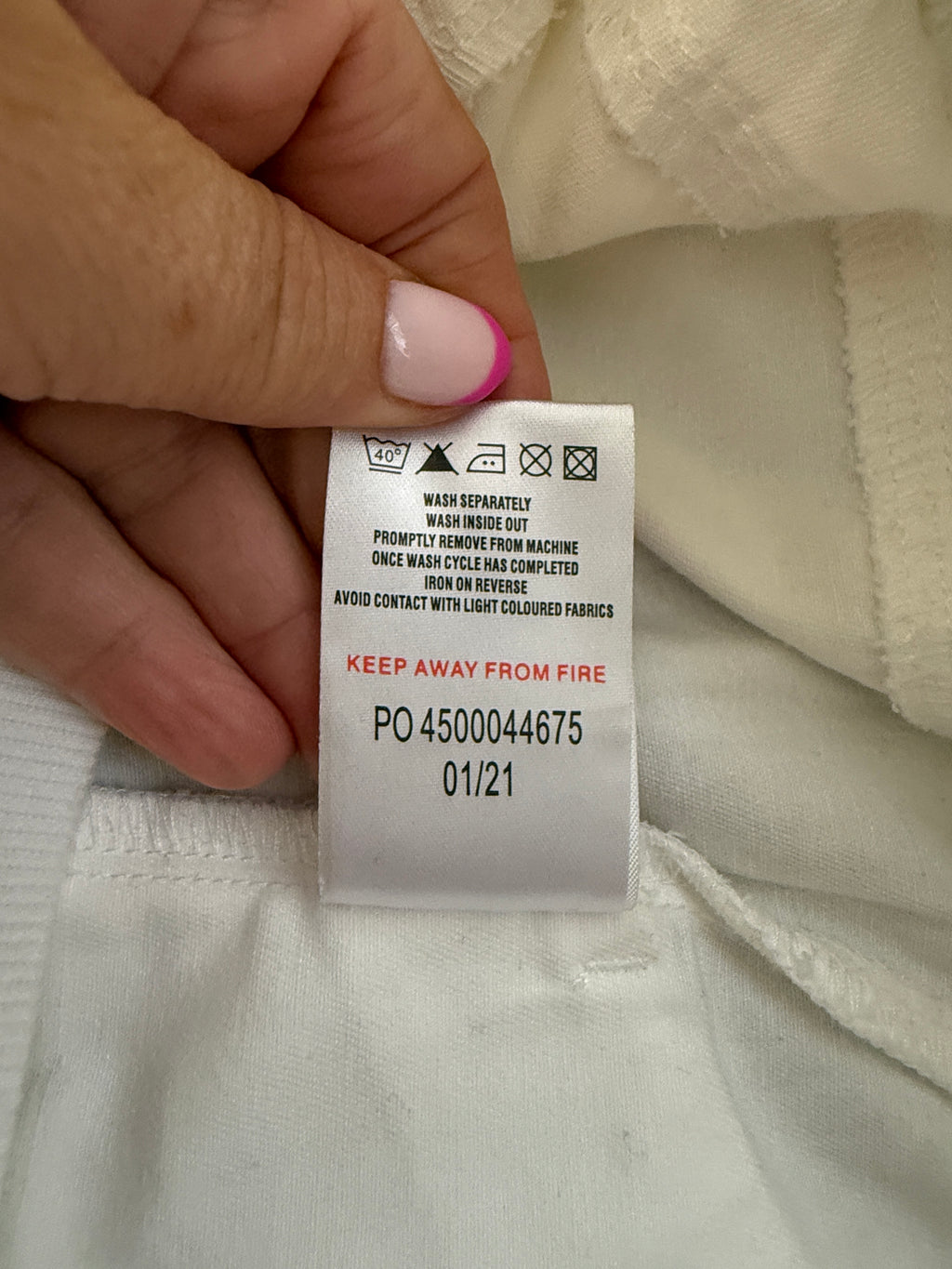 Cotton Traders White Pull On Easy Care Trousers UK18 W38 L31