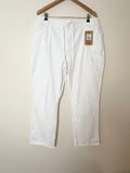 Cotton Traders White Pull On Easy Care Trousers UK18 W38 L31