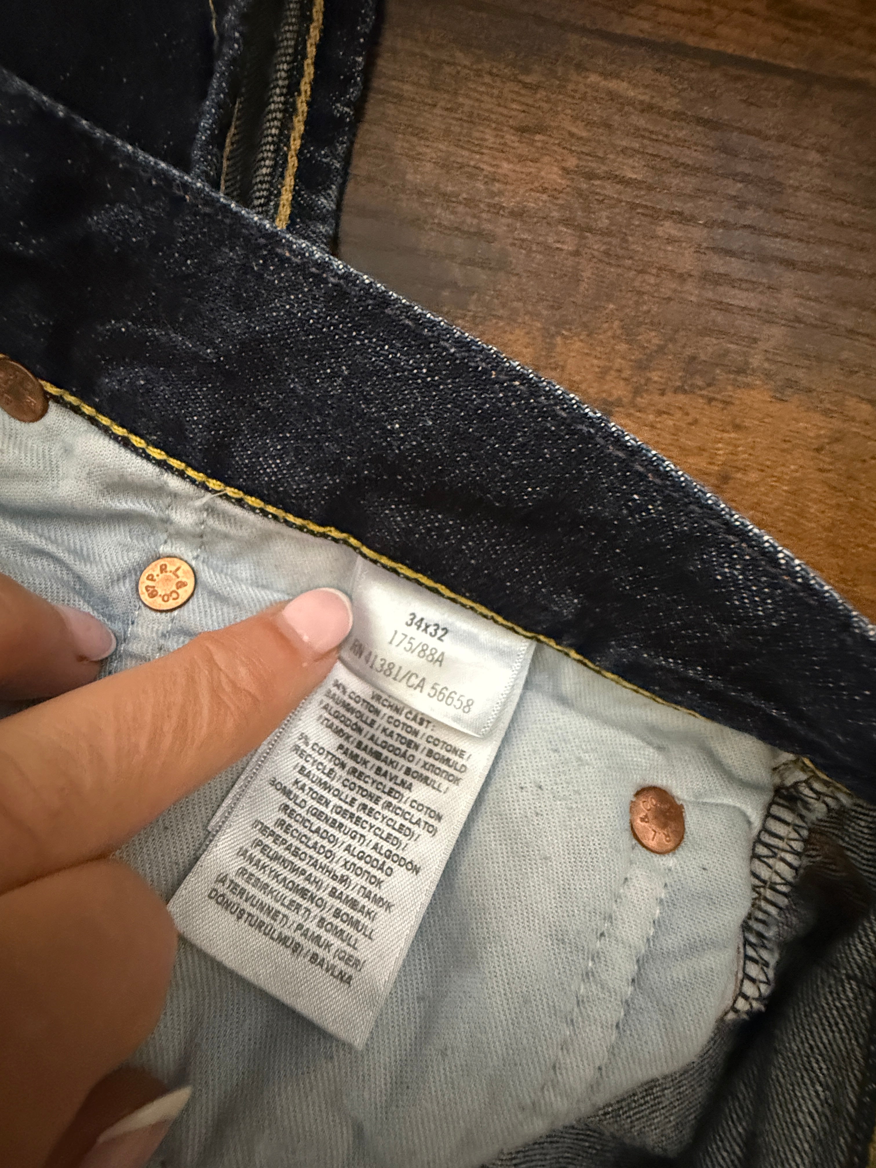Polo Ralph Lauren Sullivan Slim Dark Wash Jeans W34 L32