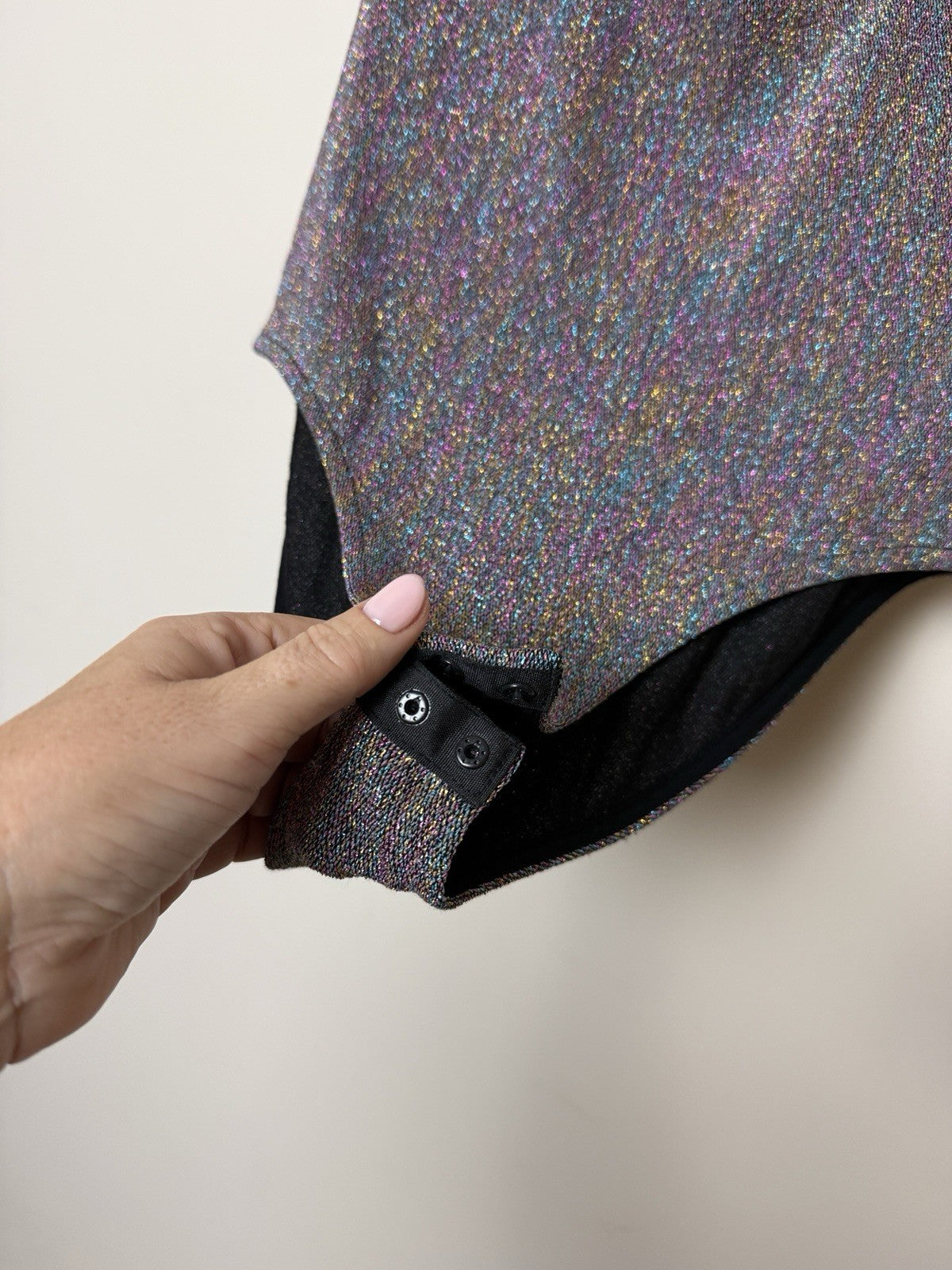 Topshop Bandeau Metallic Twist Strapless Bodysuit - UK12