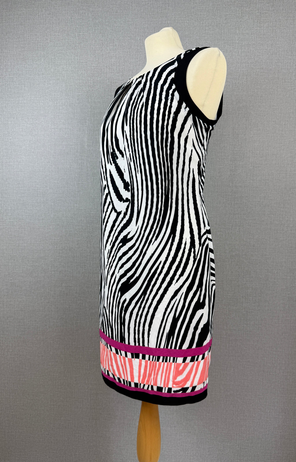 M&Co Petite Zebra Print Shift Dress UK 14 - BNWT