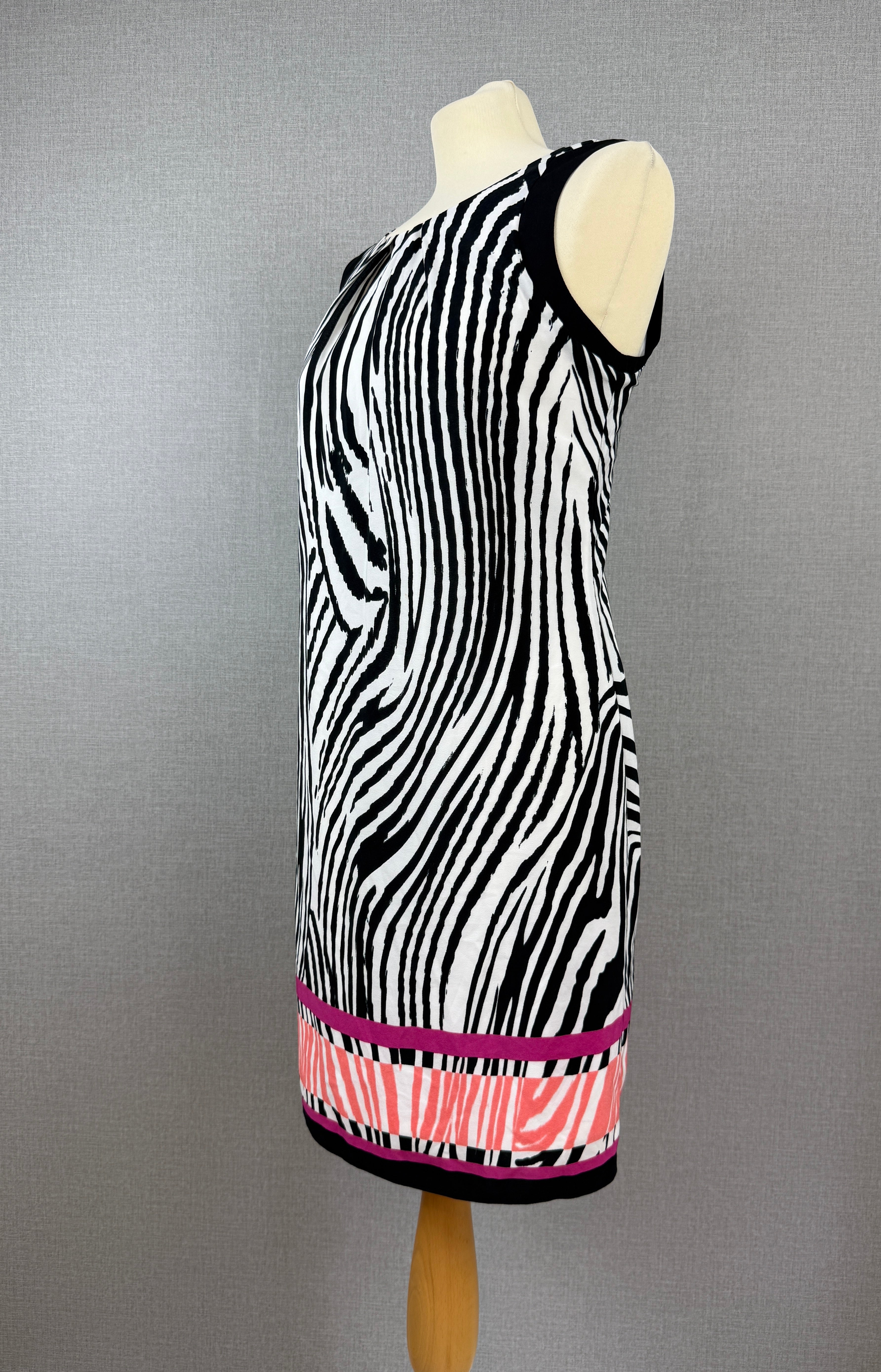 M&Co Petite Zebra Print Shift Dress UK 14 - BNWT