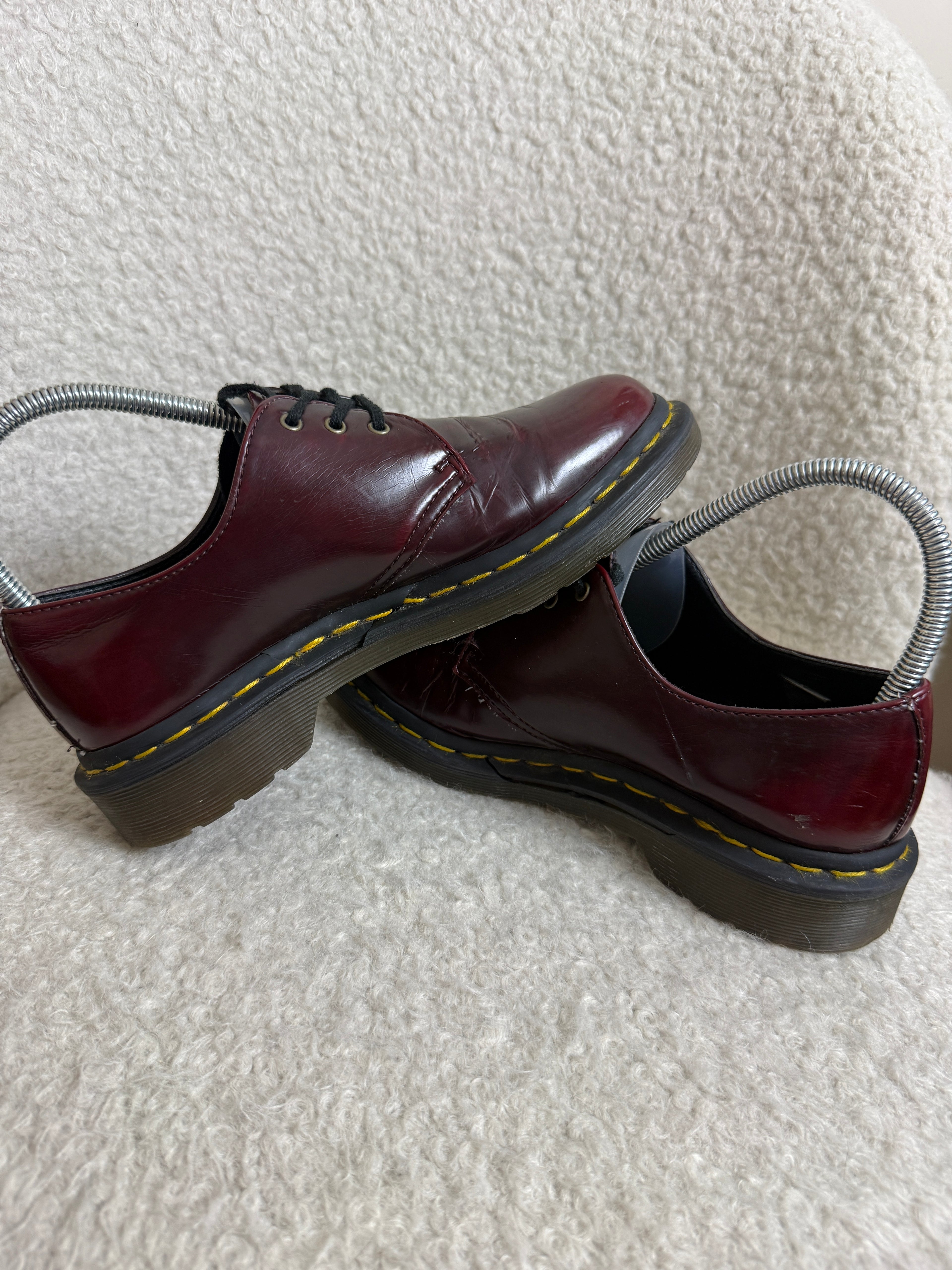 Dr Martens 1461 Cherry Red Leather Shoes UK 4 – Pre-Loved