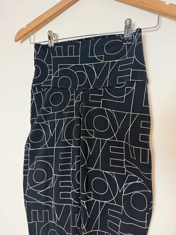Mint Velvet Love Graphic Yoga Leggings - Small