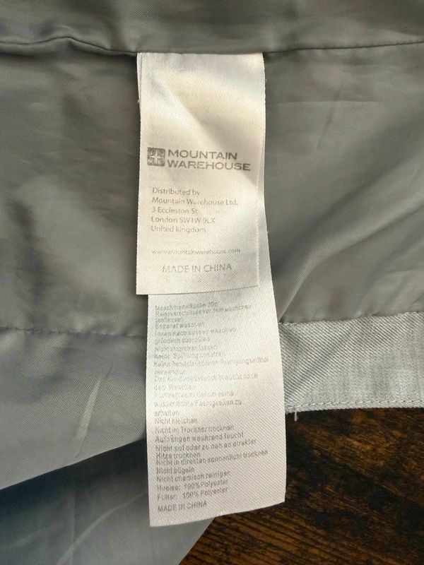 Mountain Warehouse Shore Jacket Grey Waterproof Hooded Outdoor UK12