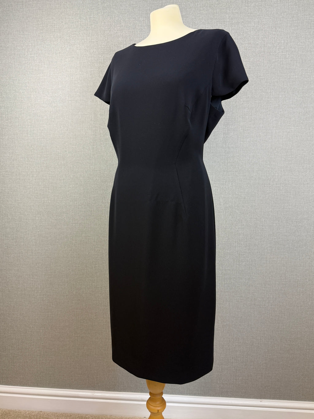 Hobbs Navy Blue Tailored Shift Dress UK 16 – Preloved
