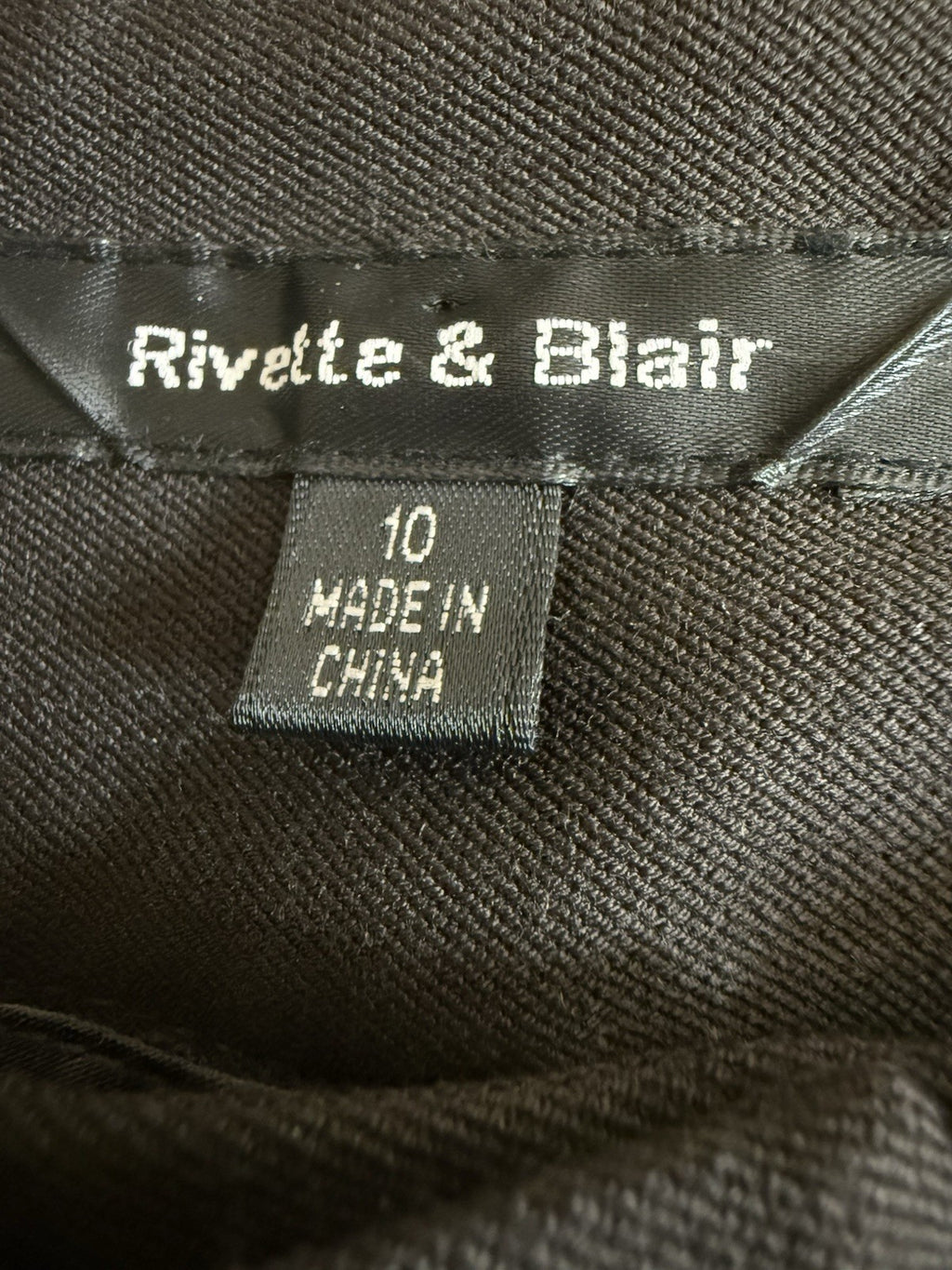 Rivette & Blair Women's Brown Tailored Straight Leg Trousers - UK 10