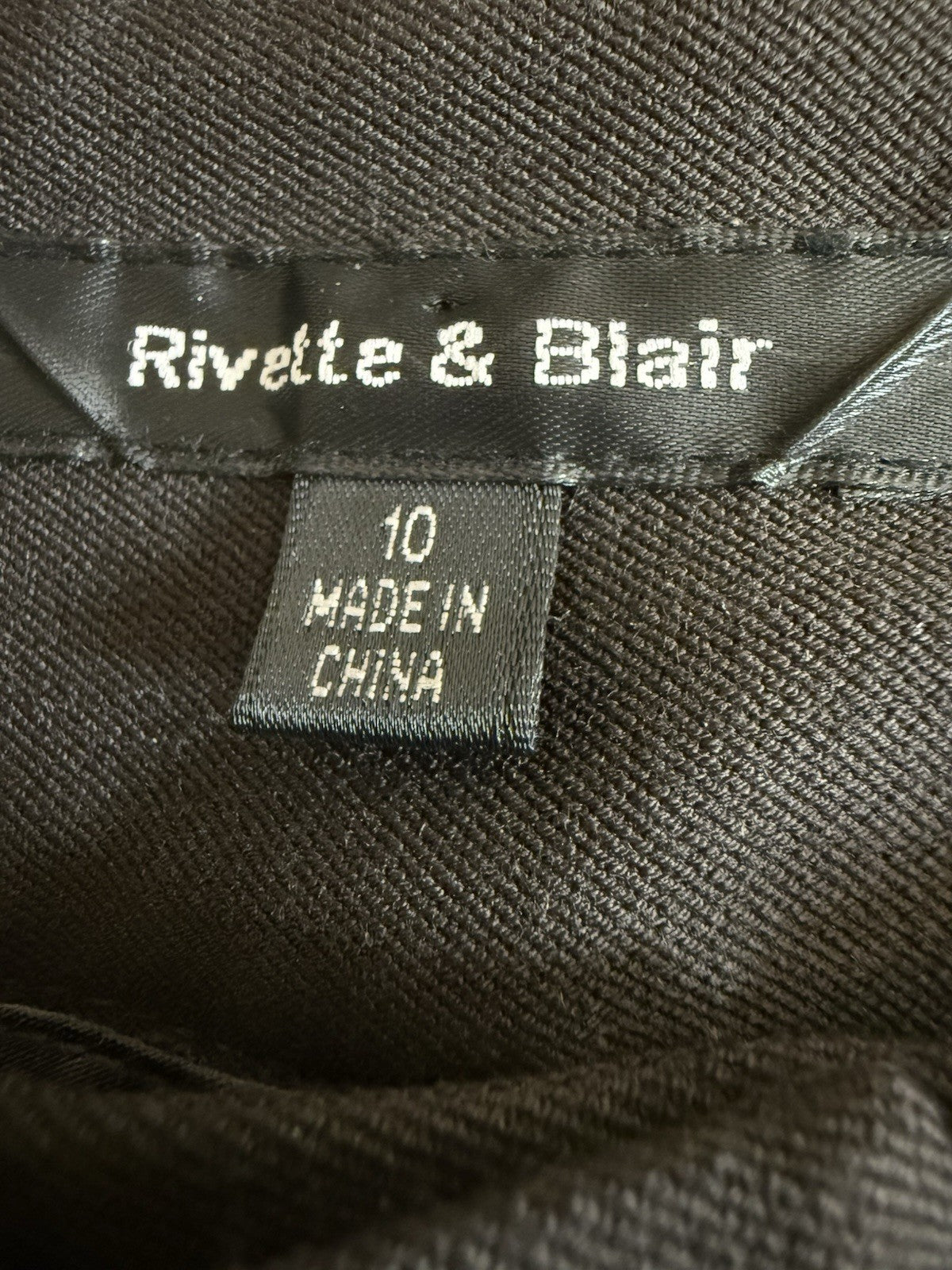Rivette & Blair Women's Brown Tailored Straight Leg Trousers - UK 10