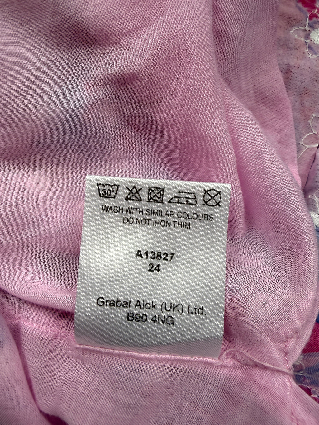 Store Twenty One Pink Floral Cotton Midi Tea Dress UK 12