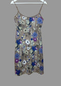 Esprit Brown Floral Cotton Summer Dress - UK 10