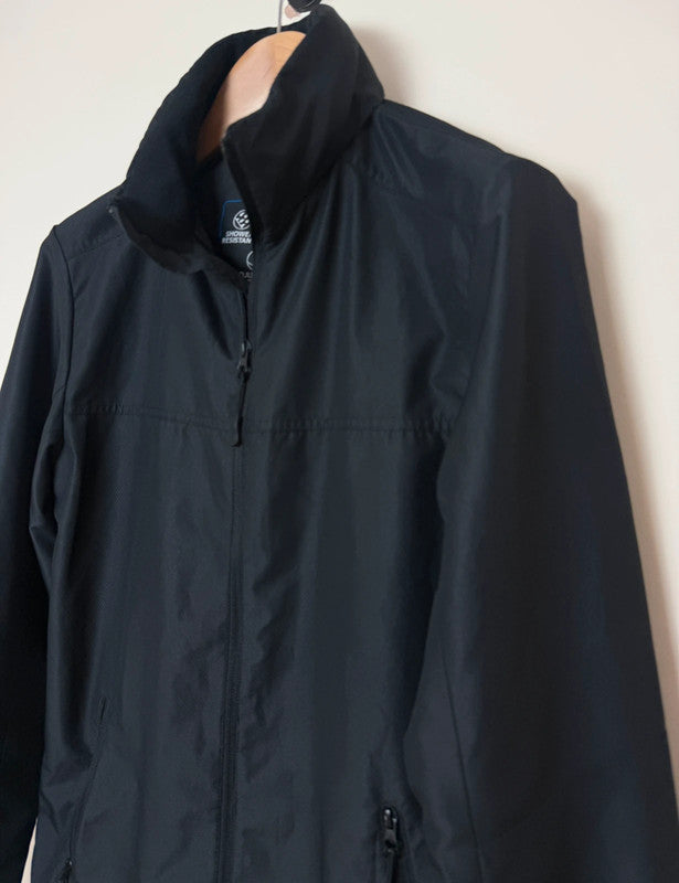 F&F Black Shower Resistant Lightweight Windbreaker - Small
