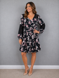 French Connection Black Floral Lace Skater Dress Size 12 – Preloved