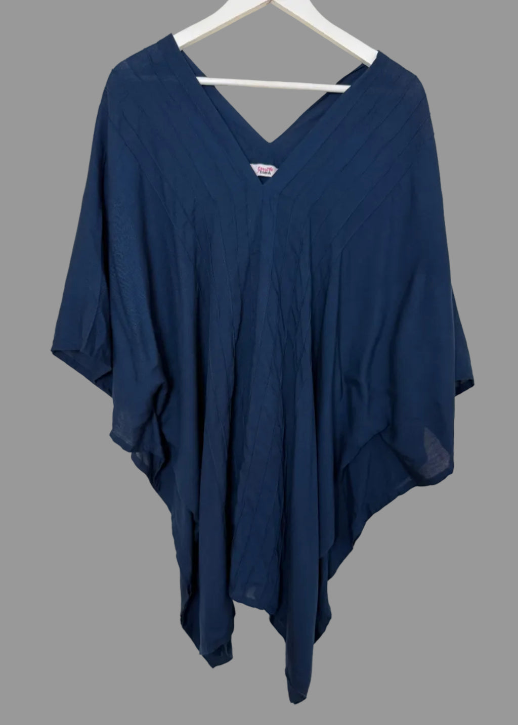 Goose Island Navy Oversized Kaftan Top One Size Boho Cover Up