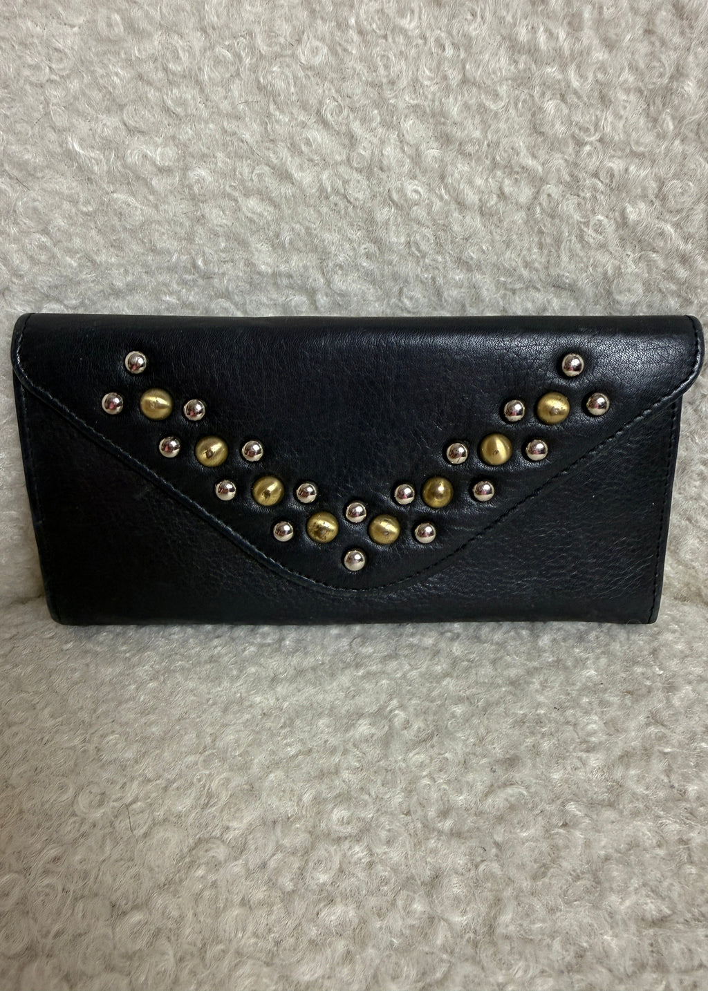 Rowallan Leather Purse Wallet Black Teal Paisley Card Holder Soft Leather