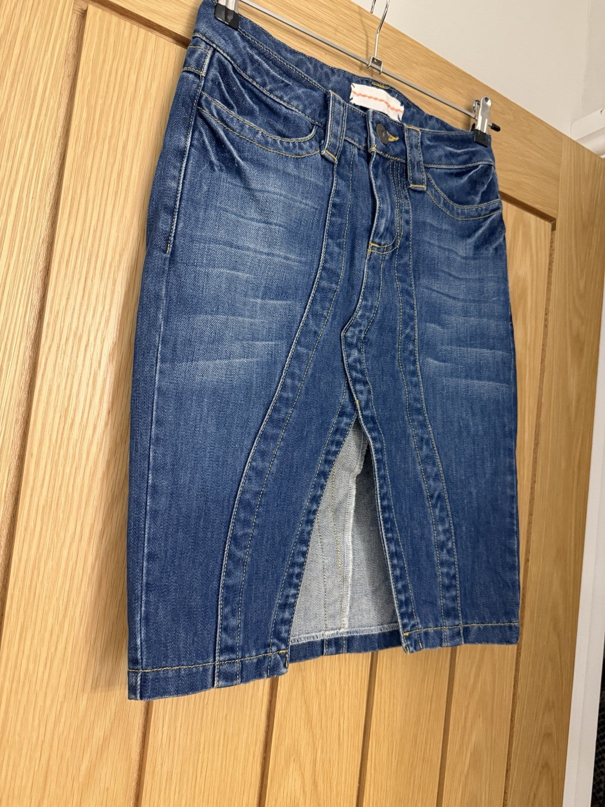 Topshop Moto Vintage Y2K Denim Skirt - UK6