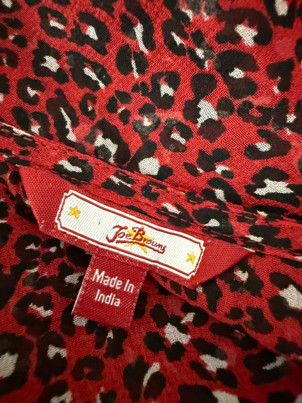 Joe Browns Red Leopard Print Sheer Maxi Cover Up Dress UK 26