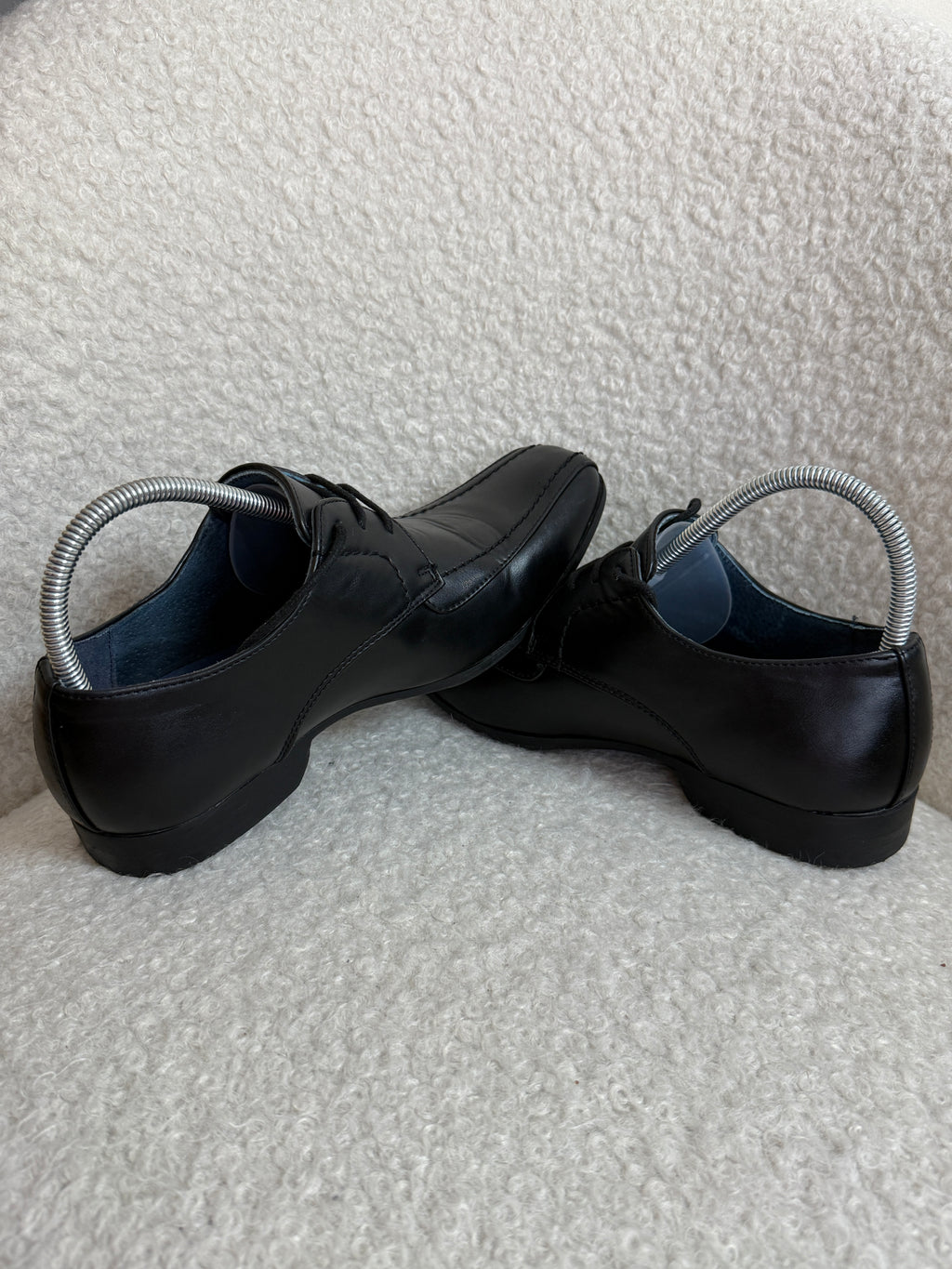 Giorgio Black Leather Formal Shoes UK8 Smart Lace Up