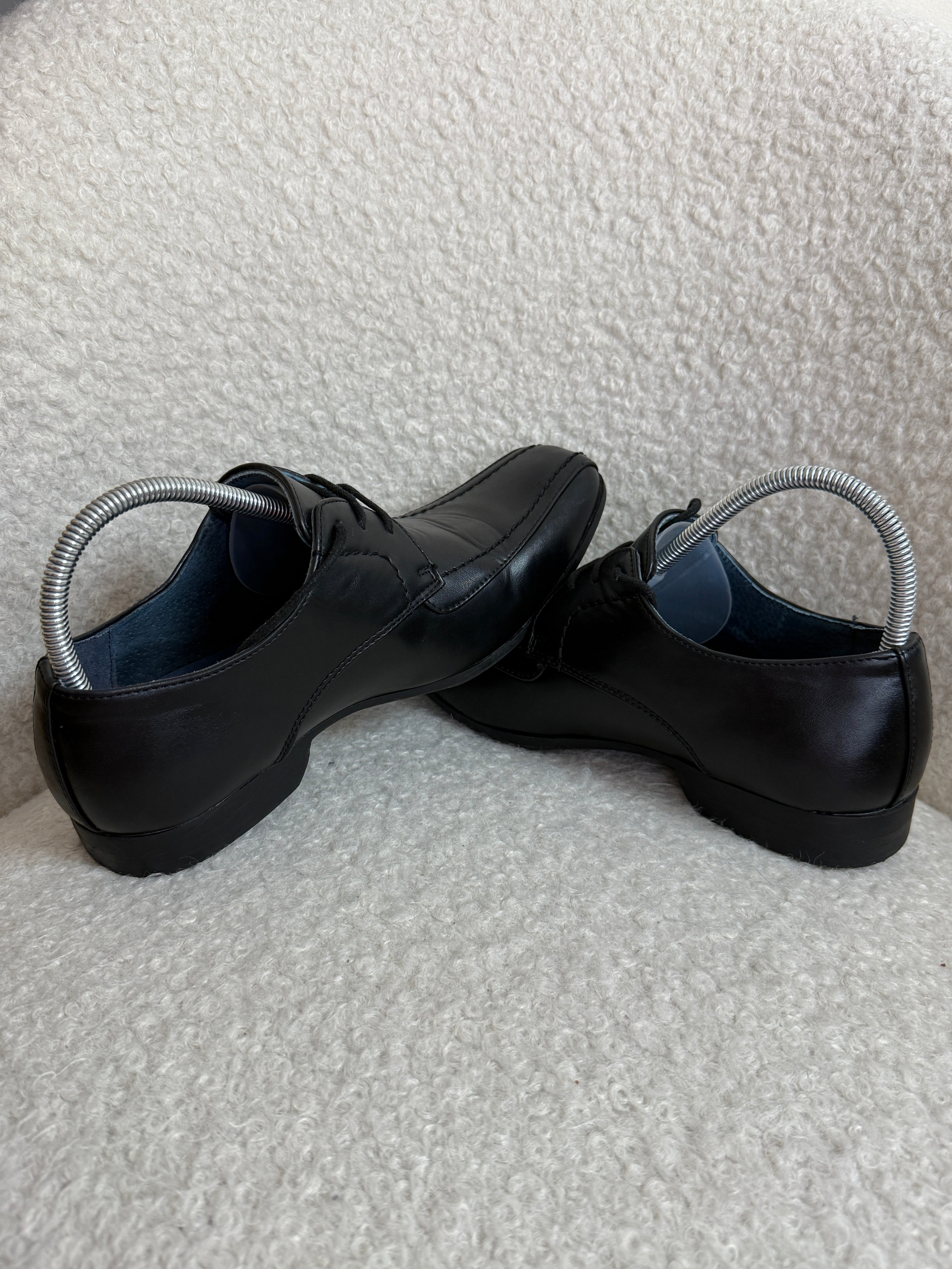 Giorgio Black Leather Formal Shoes UK8 Smart Lace Up