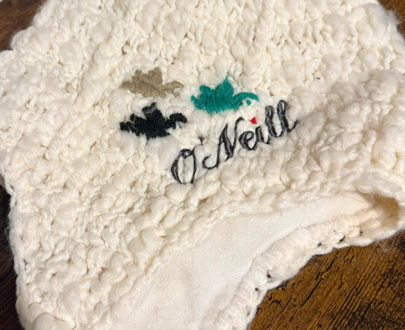 O'Neill Knitted Ivory Beanie Hat One Size