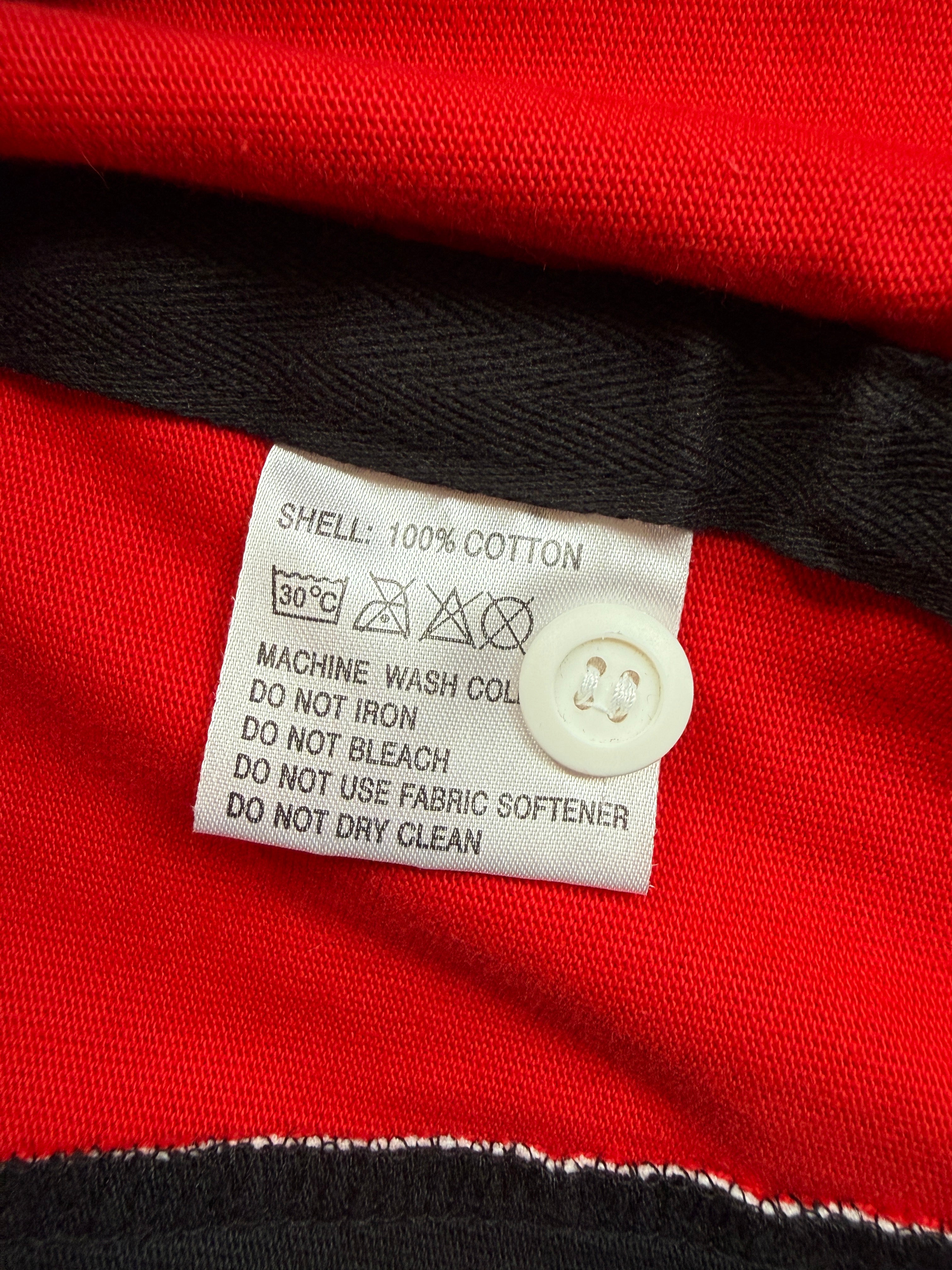 Gilbert Rugby Training Polo Shirt Black Red Size L - BNWT