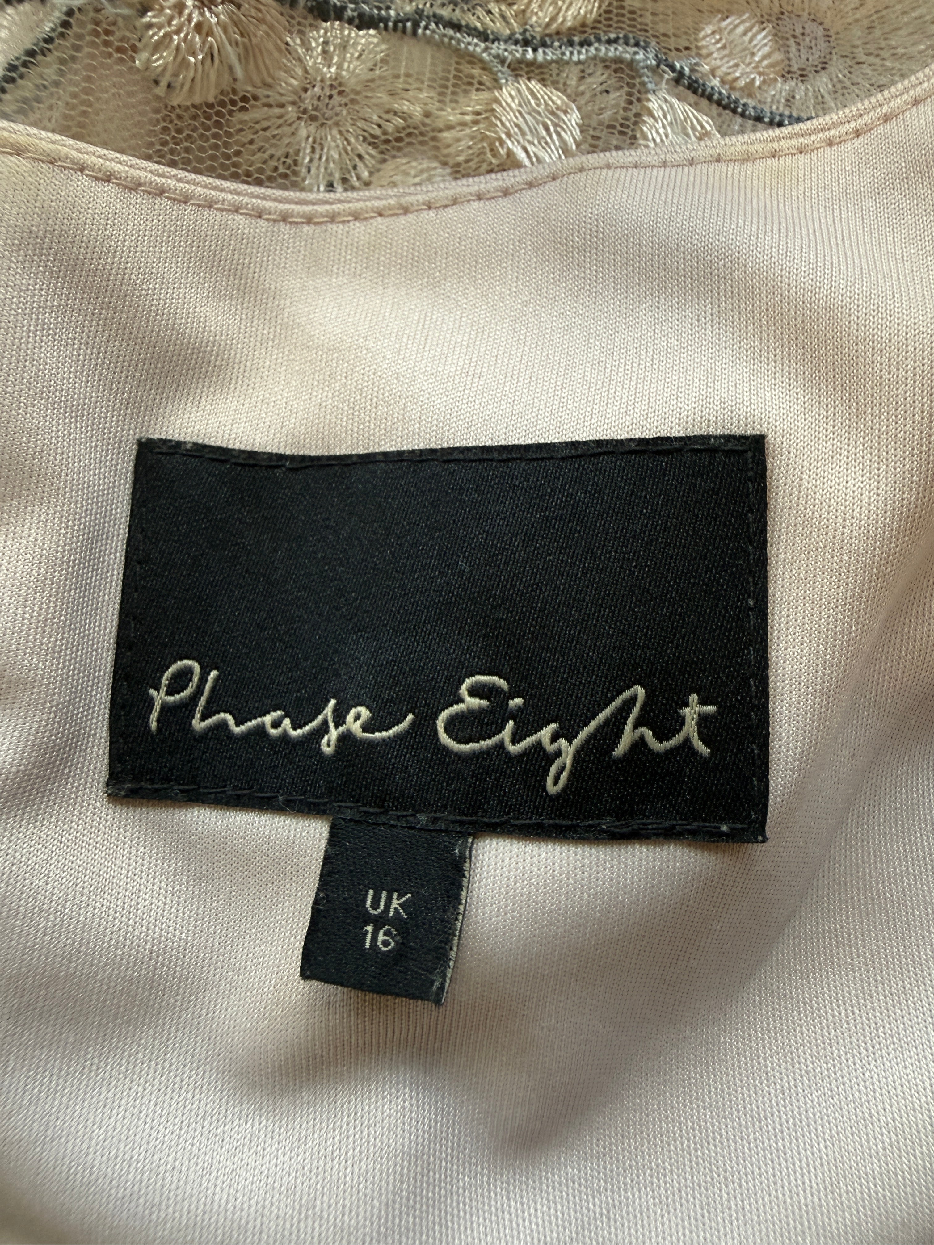 Phase Eight Embroidered Floral Occasion Dress UK16 – Pre-Loved