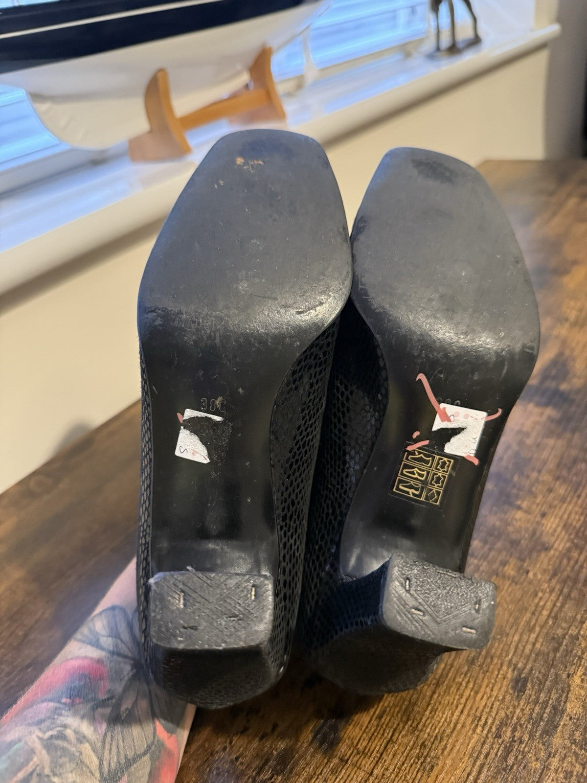 Joni Soft Black Leather Shoes UK 5 EU 38