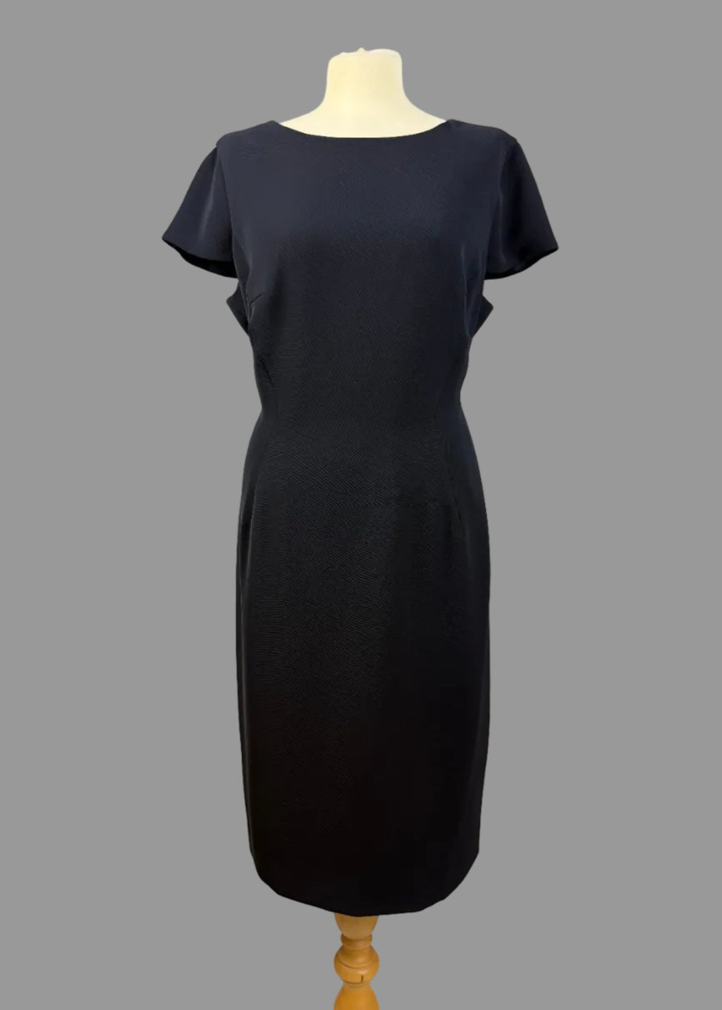 Hobbs Navy Blue Tailored Shift Dress UK 16 – Preloved