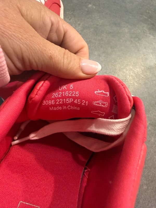 M&S Coral Pink Trainers UK 5 Womens Lace Up Sneakers Insolia Flex