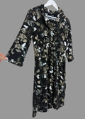 Roman Black Leaf Pattern Jersey Tunic Dress - UK10