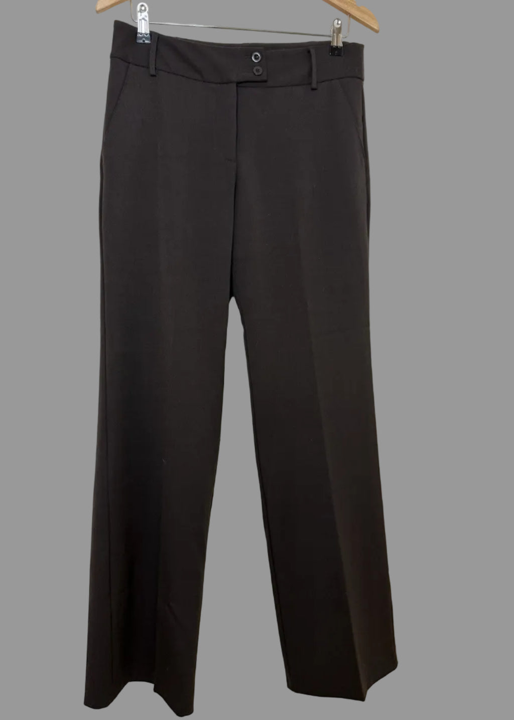 Rivette & Blair Women's Brown Tailored Straight Leg Trousers - UK 10