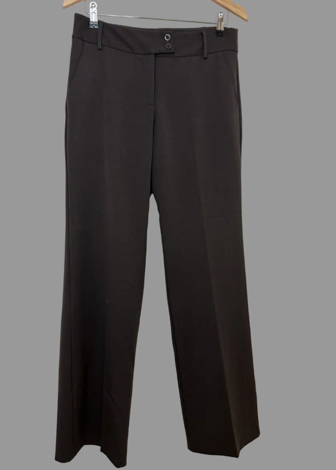 Rivette & Blair Women's Brown Tailored Straight Leg Trousers - UK 10