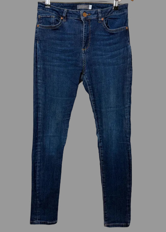 Mint Velvet Dark Blue Slim Fit Skinny Jeans - UK10