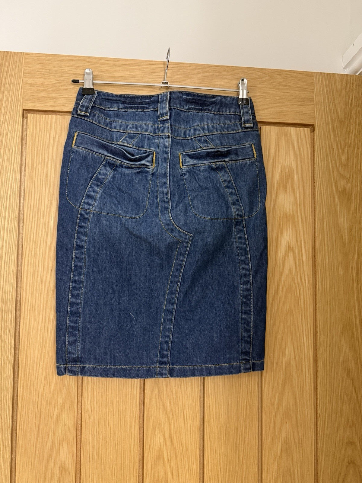Topshop Moto Vintage Y2K Denim Skirt - UK6