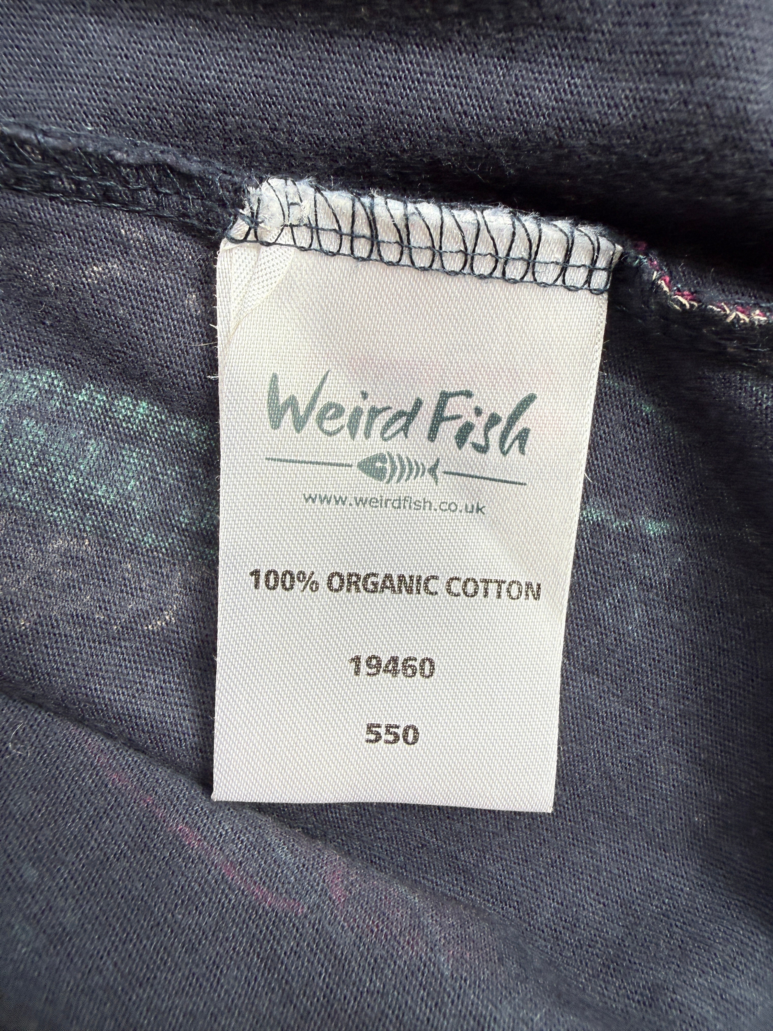 Weird Fish Organic Cotton Fish Print Dress UK 16 – Preloved