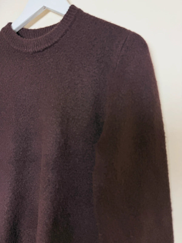 River Island Men's Red Brown Crew Neck Jumper - XS