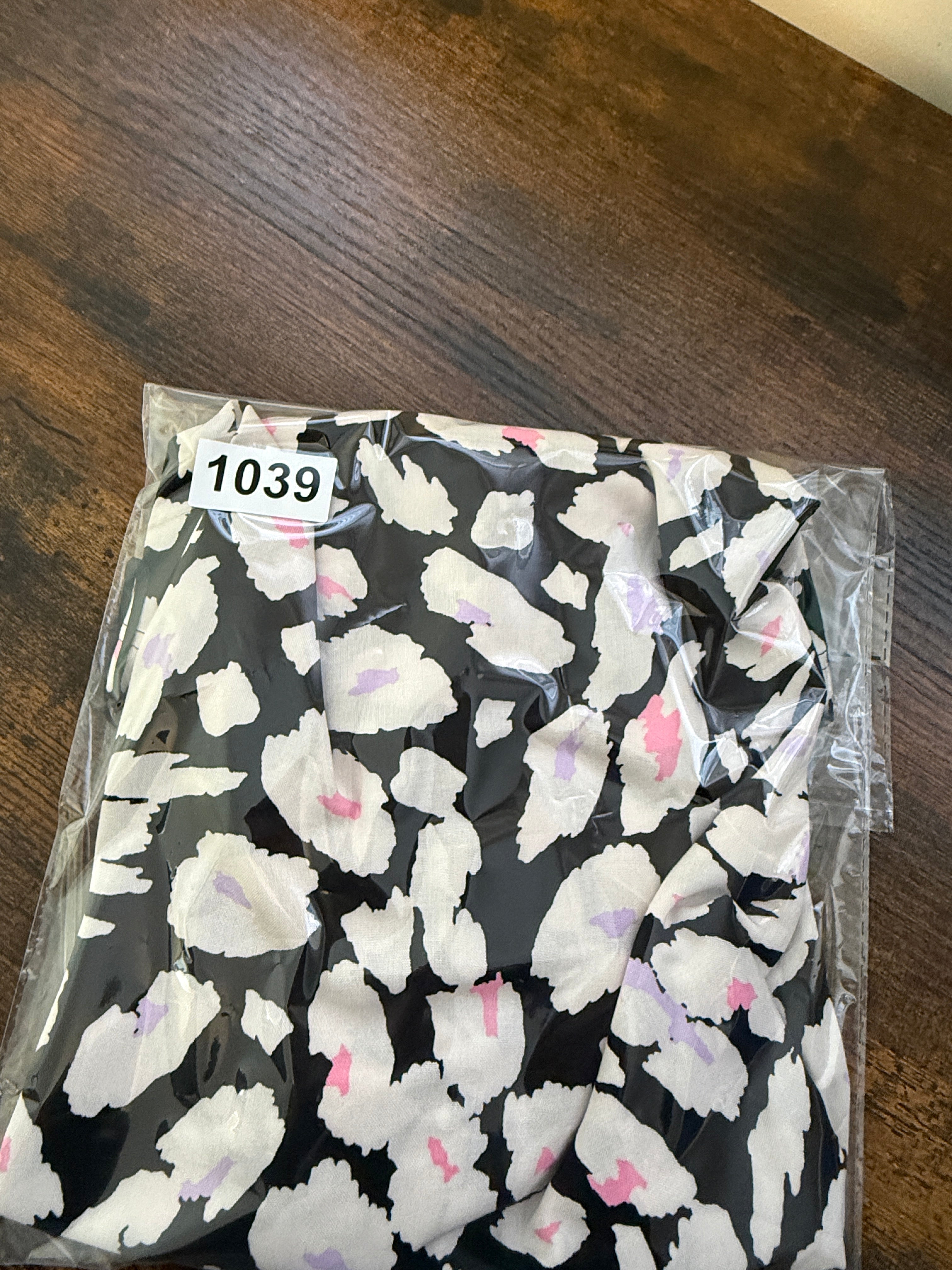 M&S Collection Animal Print Cami Top UK12 Black White Pink