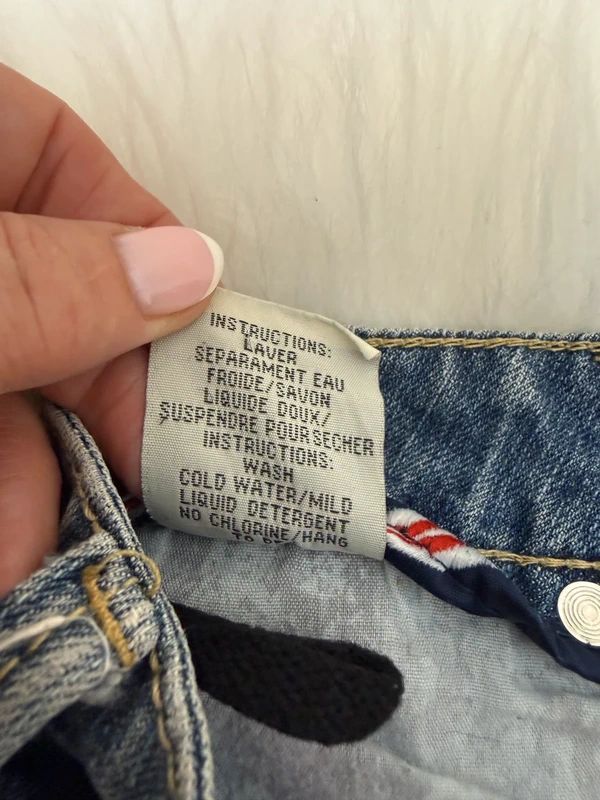 Oxygen Perfect Fit Y2K Denim Micro Mini Skirt Distressed Turn Up Hem Low Rise UK8