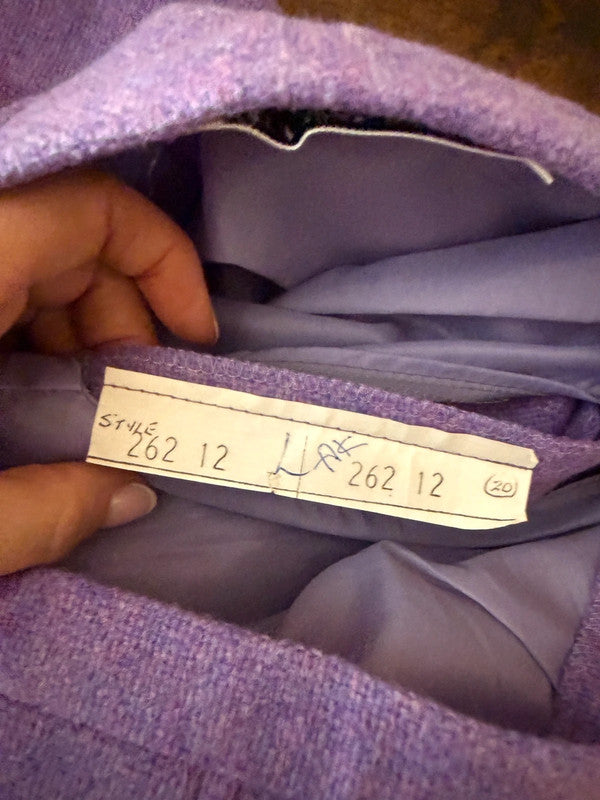 Pitlochry Knitwear of Scotland Vintage BNWT Lilac Wool Pencil Skirt - UK8