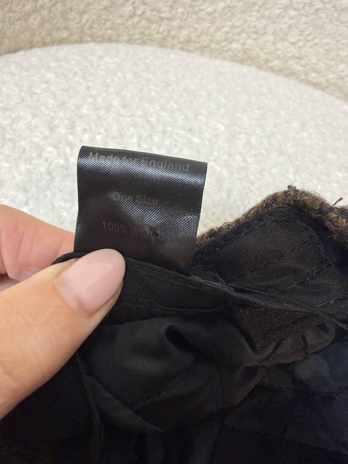 Mens Lion Wool Flat Cap Peaky Blinders Traditional Brown Check Lined