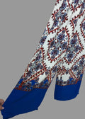 Zara Trafaluc Boho Paisley Wide Leg Trousers – Red Blue Print – Size M
