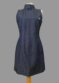 Coca Cola Ware Vintage Denim Mini Dress Blue Sleeveless UK 8 Y2K