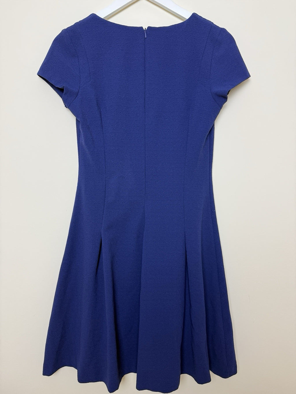 Next Violet Fit & Flare Skater Style V Neck Cap Sleeve Dress - UK6