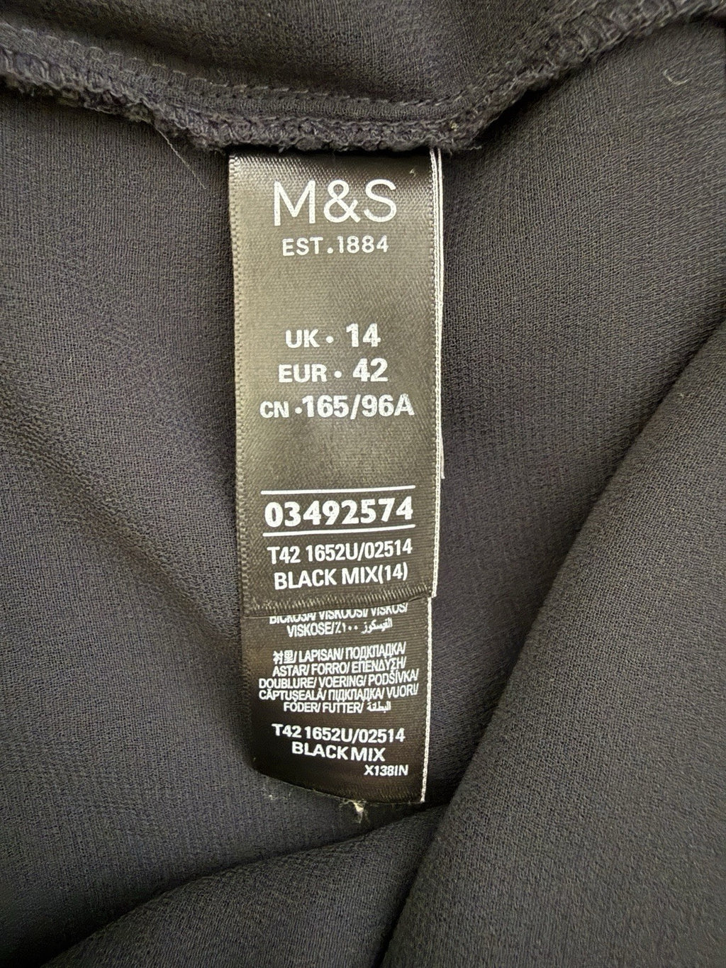 Per Una M&S Black Embroidered Floral Midi Dress UK14 Boho