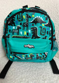 Smiggle Teeny Tiny Backpack Teal Dinosaur Animal Print Kids BNWOT