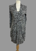 Laura Ashley Green Brown Animal Print  Dress -Size 14