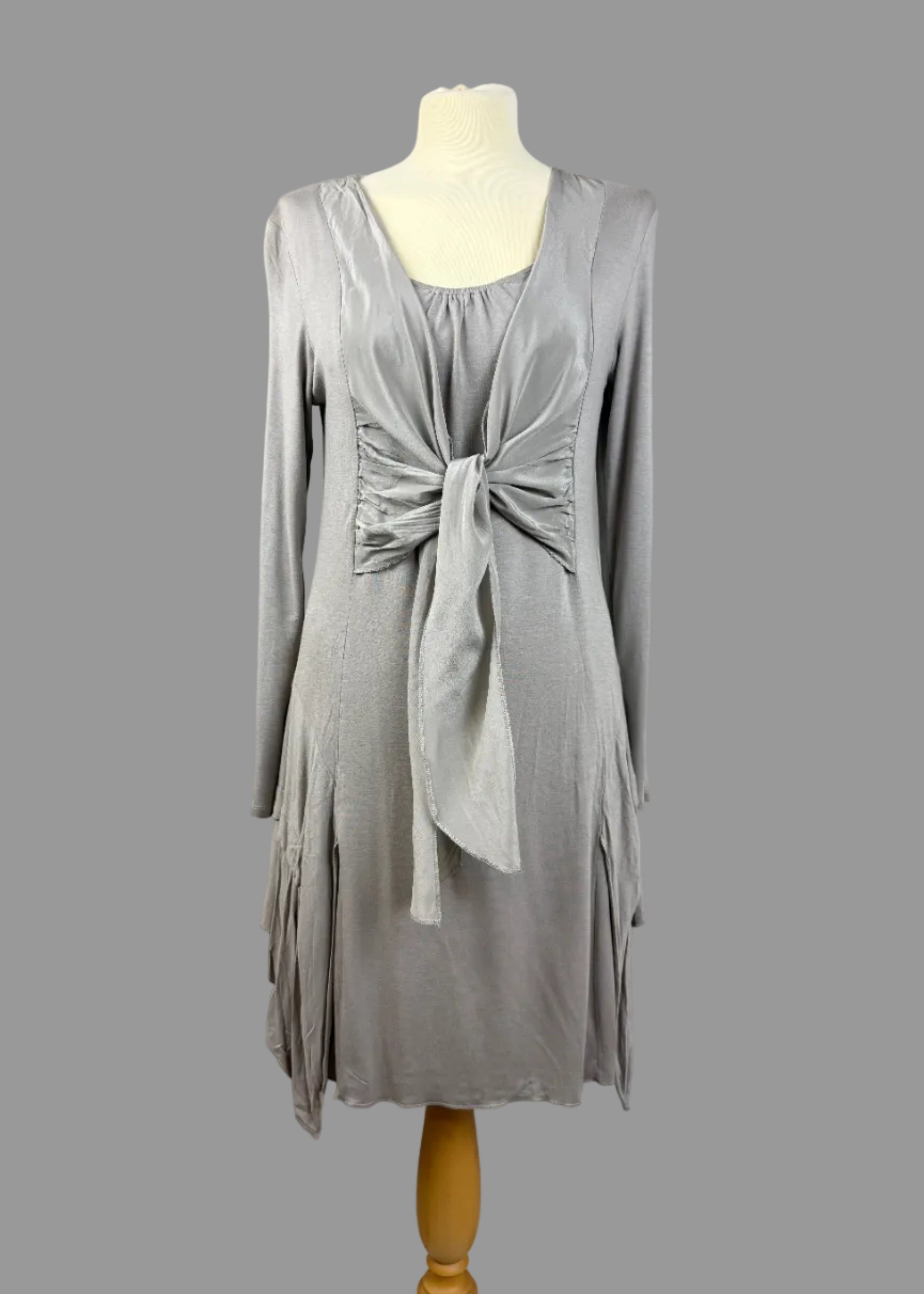 Mint Velvet Stone Tie Front Dress UK 12 - BNWT