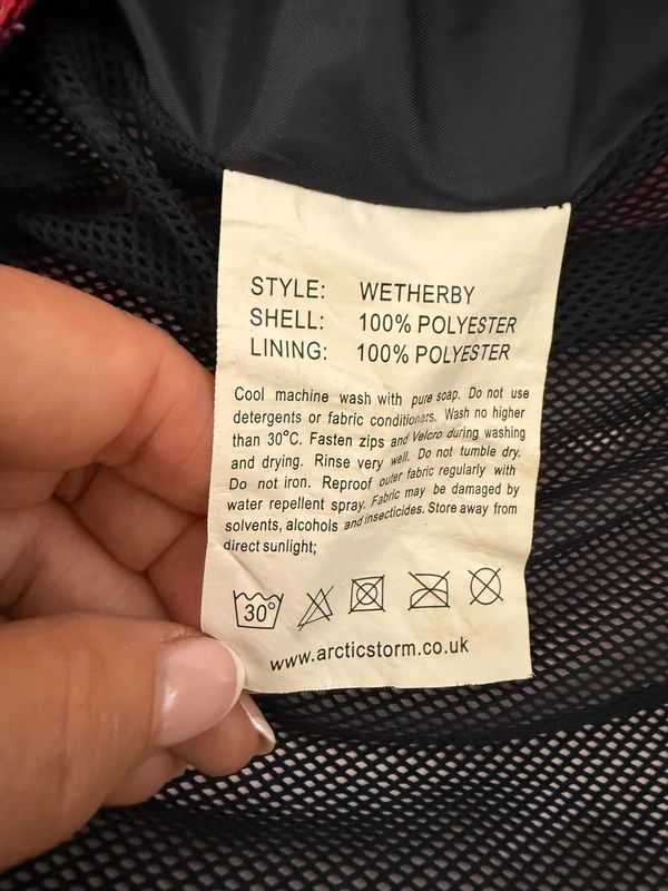 Arctic Storm Wetherby Pink Waterproof Jacket UK 18 Hooded Lightweight