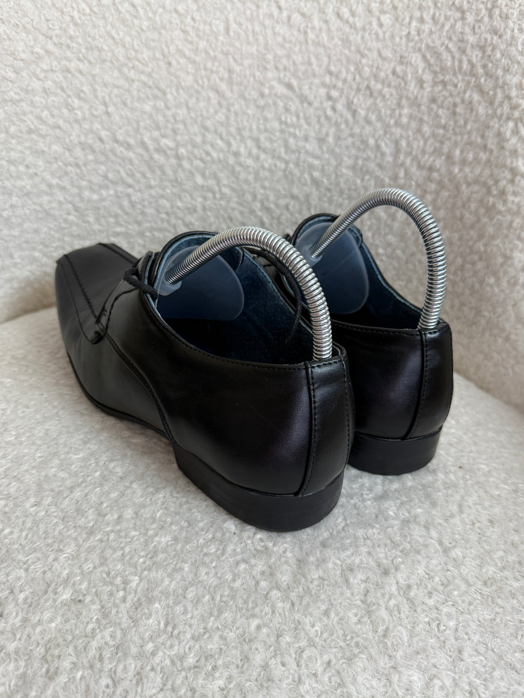 Giorgio Black Leather Formal Shoes UK8 Smart Lace Up