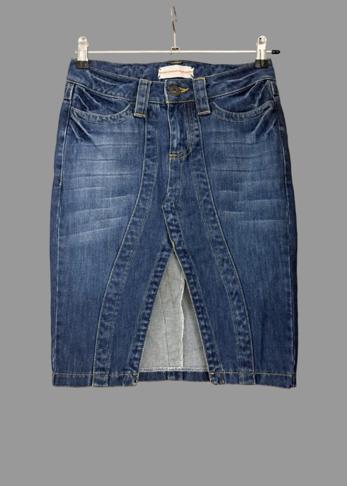 Topshop Moto Vintage Y2K Denim Skirt - UK6
